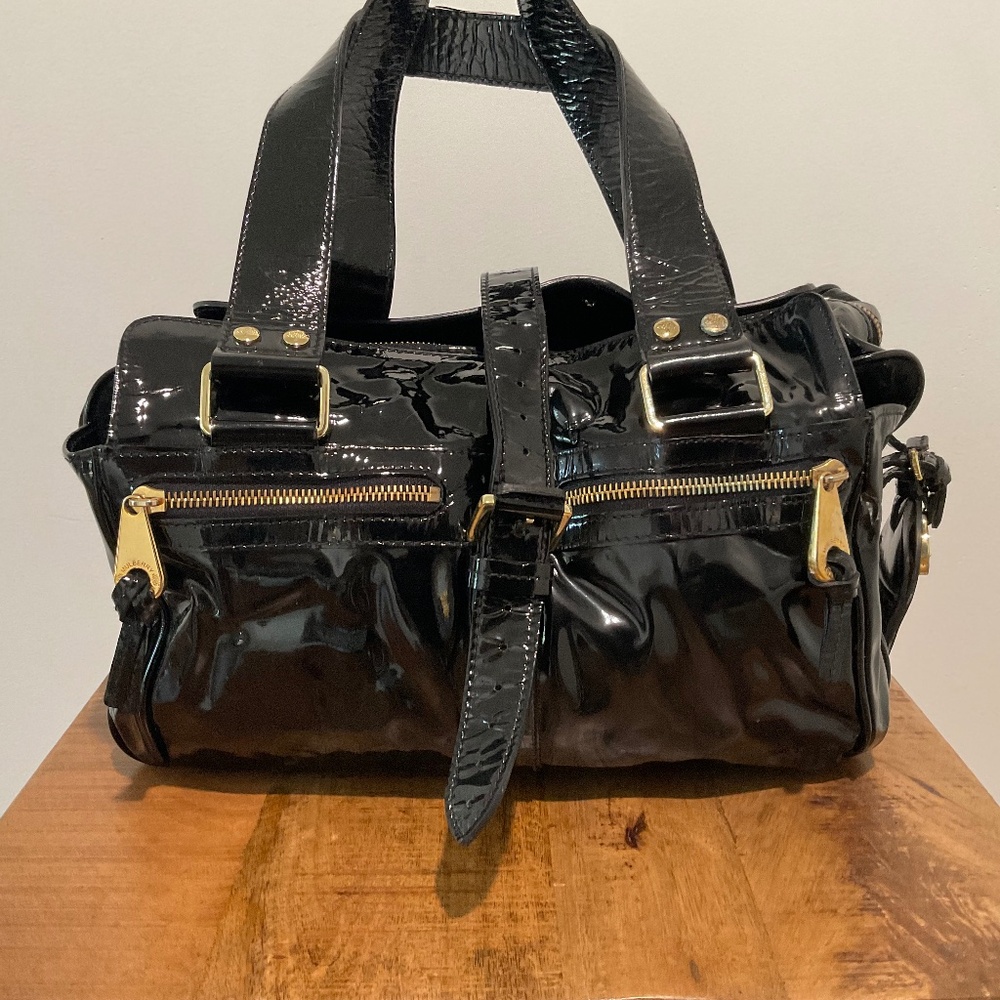 Mulberry-Patent leather Mabel satchel